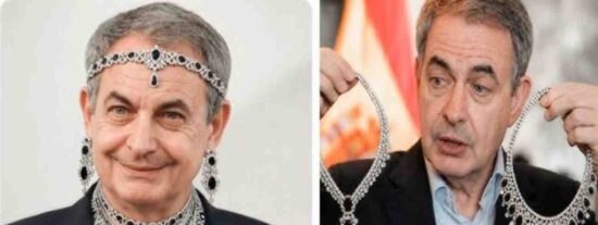Jos&eacute; Luis Rodr&iacute;guez Zapatero y sus joyas.