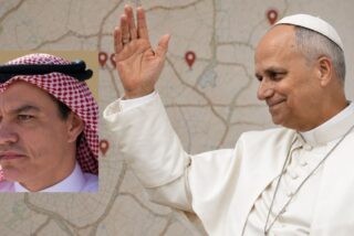 Pedro Sánchez y el Papa León XIV