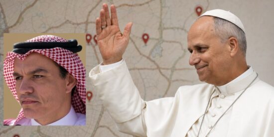 Pedro Sánchez y el Papa León XIV