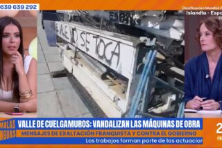 Sarah Santaolalla, a la izquierda.