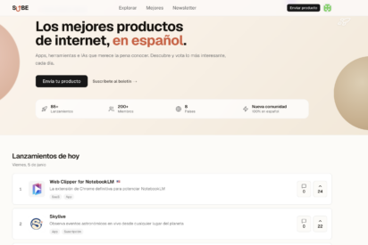 SUBE.dev impulsa los mejores productos digitales con votaciones y listados diarios