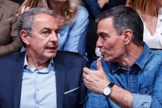 Jos&eacute; Luis Rodr&iacute;guez Zapatero y Pedro S&aacute;nchez.