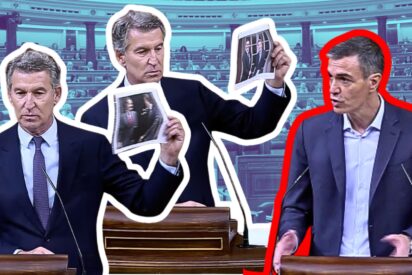 Feij&oacute;o retrata a S&aacute;nchez con dos fotos y lo deja sudando: &laquo;A m&iacute; no me ha financiado ning&uacute;n magnate de la prostituci&oacute;n&raquo;