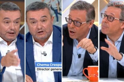 Chema Crespo y Alfonso Serrano en 'Espejo P&uacute;blico' (Antena 3) 