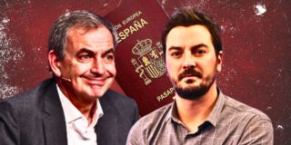 Jos&eacute; Luis Rodr&iacute;guez Zapatero y Jorge Bustos