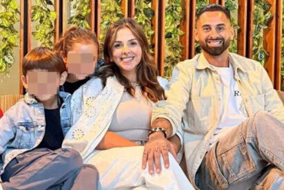 Lucas Trejo y su familia
