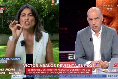 Manuela Bergerot y Nacho Abad en 'En boca de todos' (Cuatro) 