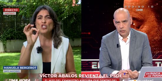 Manuela Bergerot y Nacho Abad en 'En boca de todos' (Cuatro) 