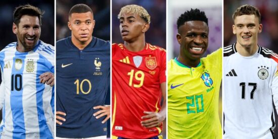 Messi, Mbapp&eacute;, Lamine, Vinicius, Wirtz
