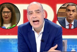 Leire D&iacute;ez, Nacho Abad y Pedro S&aacute;nchez 