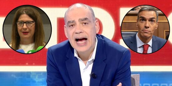 Leire D&iacute;ez, Nacho Abad y Pedro S&aacute;nchez 