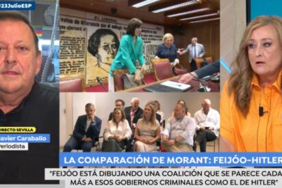 Javier Caraballo y Elisa Beni en 'Espejo P&uacute;blico' (Antena 3)