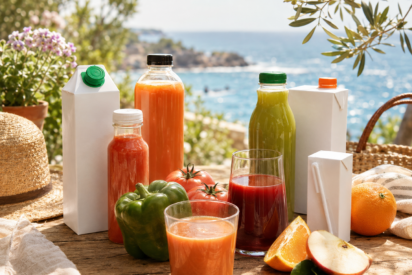 Zumos y gazpachos envasados: frescura y sabor para disfrutar en cualquier momento y lugar