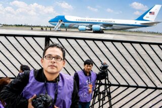 Correlatos de un reportero: El Air Force One y los "piscos sours" de George W. Bush