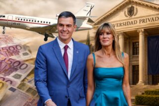 Pedro S&aacute;nchez y Bego&ntilde;a G&oacute;mez, imagen generada por IA