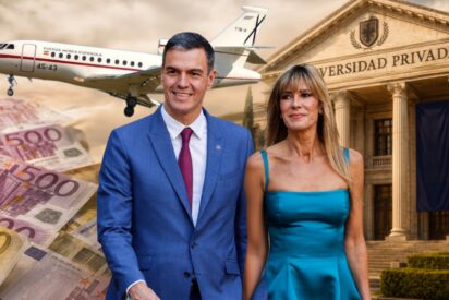 Pedro S&aacute;nchez y Bego&ntilde;a G&oacute;mez, imagen generada por IA