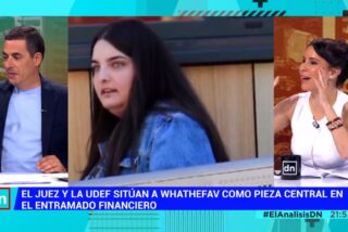 Pilar Losantos, presidenta de OKDiario, en 'El An&aacute;lisis: Diario de la Noche' (Telemadrid)