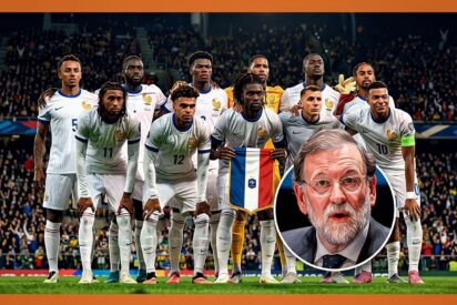 Rajoy y la Selección francesa de fútbol