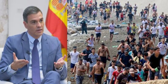 Pedro S&aacute;nchez y la invasi&oacute;n sufrida por Ceuta.