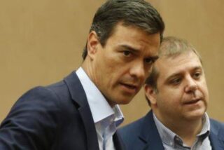 Pedro S&aacute;nchez y Juanma Serrano.