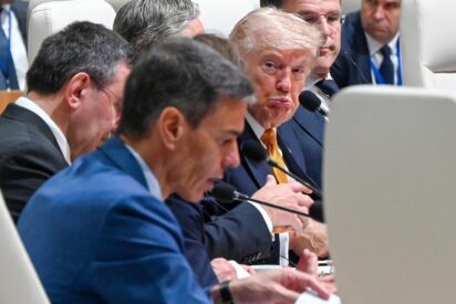Pedro S&aacute;nchez y Donald Trump.