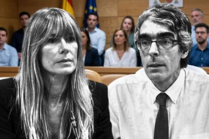 Bego&ntilde;a G&oacute;mez, mujer de Pedro S&aacute;nchez y Jes&uacute;s Villegas, magistrado - imagen generada con IA