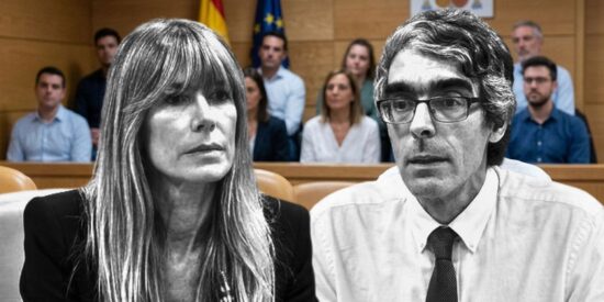 Bego&ntilde;a G&oacute;mez, mujer de Pedro S&aacute;nchez y Jes&uacute;s Villegas, magistrado - imagen generada con IA