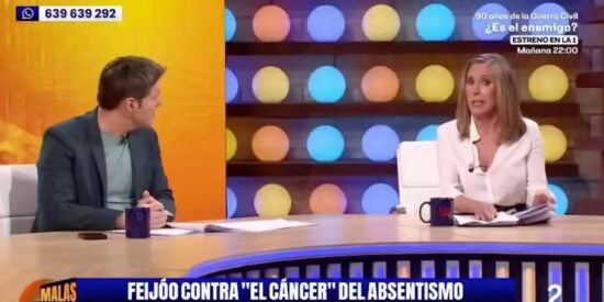 Cintora con cara de panoli cuando Marta G&oacute;mez Montero estalla. 