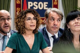 El "clan andaluz" que Montero se llev&oacute; de Andaluc&iacute;a a Madrid: Carlos Moreno, Mar&iacute;a Jes&uacute;s Montero, Vicente Fern&aacute;ndez y Bel&eacute;n Gualda.