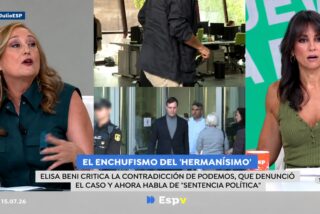 Elisa Beni y Toni Bola&ntilde;o en 'Espejo P&uacute;blico' (Antena 3)