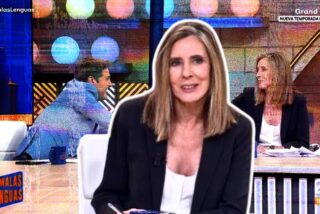 Marta G&oacute;mez Montero en el plat&oacute; de 'Malas Lenguas' (TVE) 
