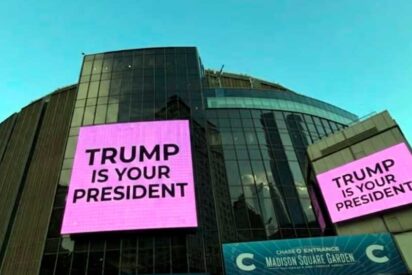 Trump se burla de Taylor Swift el d&iacute;a de su boda con una imagen falsa del Madison Square Garden
