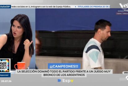 Pilar Losantos, presidenta de OkDiario, en el plat&oacute; de 'Espejo P&uacute;blico' (Antena 3) 
