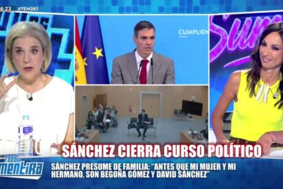 Pilar Rahola escucha la &uacute;ltima barrabasada de S&aacute;nchez y no puede contenerse: &ldquo;&iexcl;Si no sirves, vete!&rdquo;