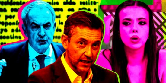Jos&eacute; Luis Rodr&iacute;guez Zapatero, Javier Ruiz y Sarah Santaolalla