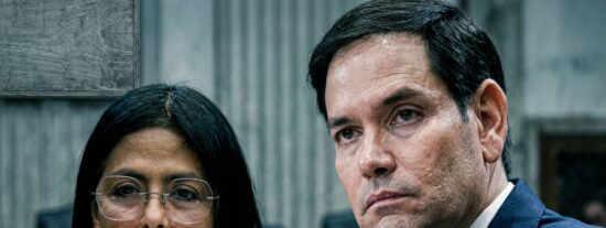 La chavista Delcy y Marco Rubio