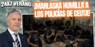 &iexcl;Marlaska humilla a los polic&iacute;as de Ceuta! &iexcl;Comen mortadela y duermen en el suelo!
