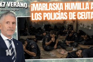 &iexcl;Marlaska humilla a los polic&iacute;as de Ceuta! &iexcl;Comen mortadela y duermen en el suelo!