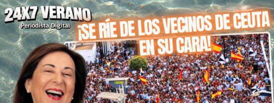&iexcl;Margarita Robles se r&iacute;e de los vecinos de Ceuta en su cara!