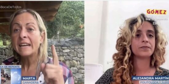 Una ganadera pone la cara colorada a la reportera comunista por las agresiones sexuales en Ceuta