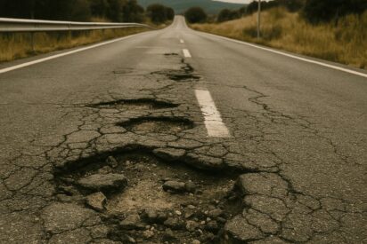 La Guardia Civil de Tr&aacute;fico denuncia que el abandono en que tiene &Oacute;scar Puente las carreteras 'provoca accidentes a diario y mata'