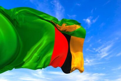 Bandera de Zambia.