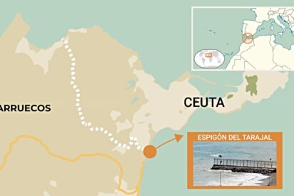 Marruecos despliega concertinas y miles de agentes en la frontera de Ceuta y Melilla, mientras Marlaska s&oacute;lo pone 45 polic&iacute;as y S&aacute;nchez sigue de vacaciones