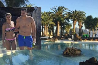 Los S&aacute;nchez al sol en La Mareta: hasta los suegros de Bego&ntilde;a con camarero, escolta y coche oficial, mientras Espa&ntilde;a se cae a pedazos