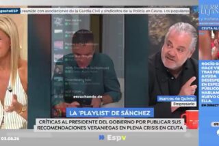 Marcos de Quinto deja con careto a la &laquo;payasa maleducada&raquo; Afra Blanco a cuenta de la invasi&oacute;n de Ceuta