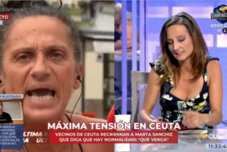Una vecina de Ceuta apalea a Marta Sanchiz por negar la invasi&oacute;n en Ceuta: &ldquo;&iexcl;Ven y graba todo!&rdquo;