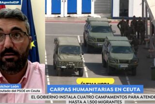 Melchor Le&oacute;n, diputado del PSOE en Ceuta, en 'Espejo P&uacute;blico' (Antena 3) 