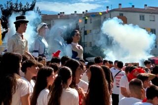 El chupinazo de No&aacute;in acaba en tragedia: 47 heridos tras estallar varios cohetes entre la multitud