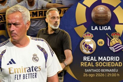 Cu&aacute;ndo, c&oacute;mo y d&oacute;nde ver por TV el Real Madrid vs Real Sociedad de este mi&eacute;rcoles 26 de agosto de 2026
