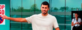 Rodri aterriza en El Prat para cumplir su sue&ntilde;o de "ganar la Champions"